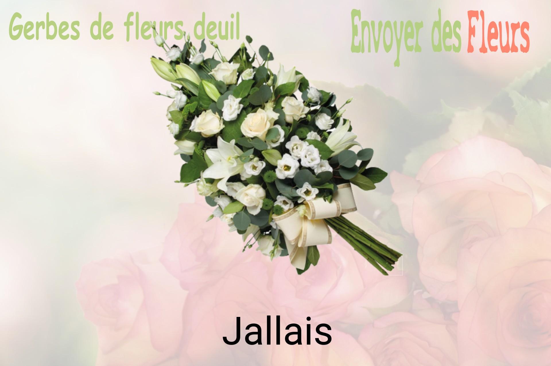 Gerbe de fleurs de deuil livrée à Jallais